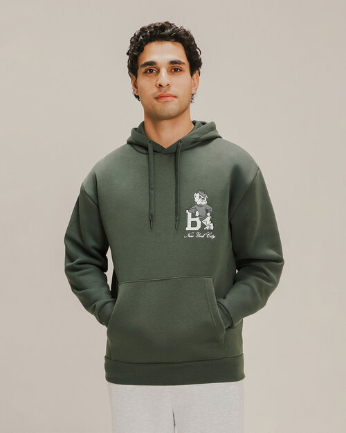 Sudadera Estampada Verde